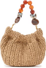 Reiss Erin Woven Straw Top Handle Bag