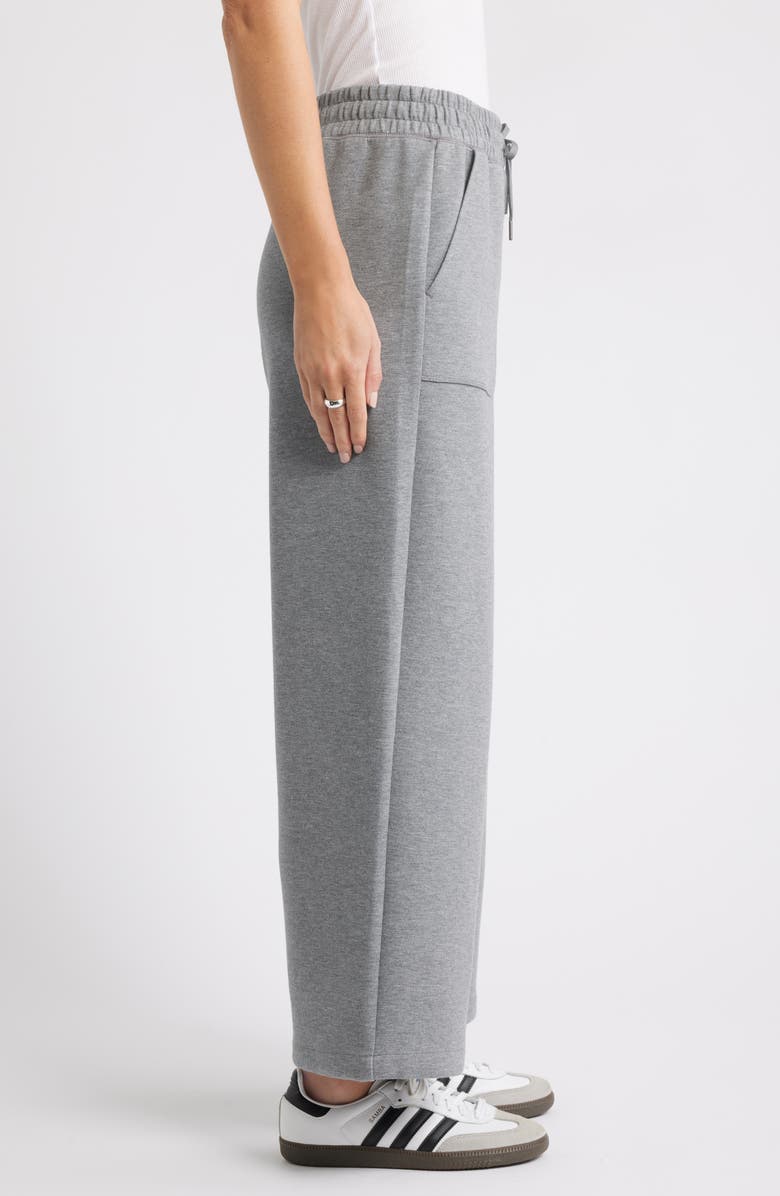 Caslon<sup>®</sup> Patch Pocket Pull-On Relaxed Ankle Straight Leg Pants, Alternate, color, Grey Dark Heather