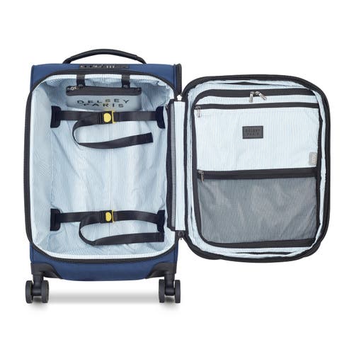 Delsey Paris Wagram 20" Carry On Softside Expandable Luggage With Spinner Wheels In Navy