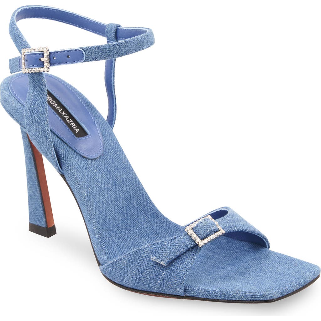 Bcbg Max Azria Skena Ankle Strap Sandal In Blue