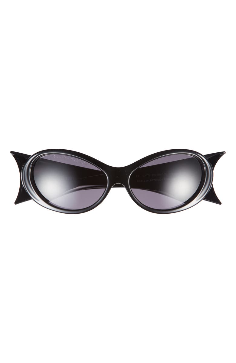 Collina Strada Cocoon 58mm Oval Sunglasses, Main, color, Black