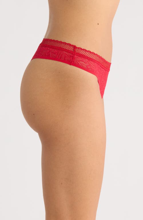 Simone Perele Comete Lace Tanga In Red