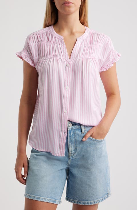 Monaka Smocked Frill Top