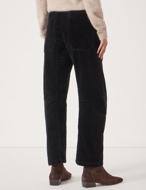 Hush Cordi Barrel Leg Cord Pants In Black