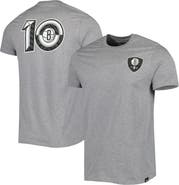 '47 Men's '47 Heather Gray Brooklyn Nets 10th Anniversary Backer T-Shirt