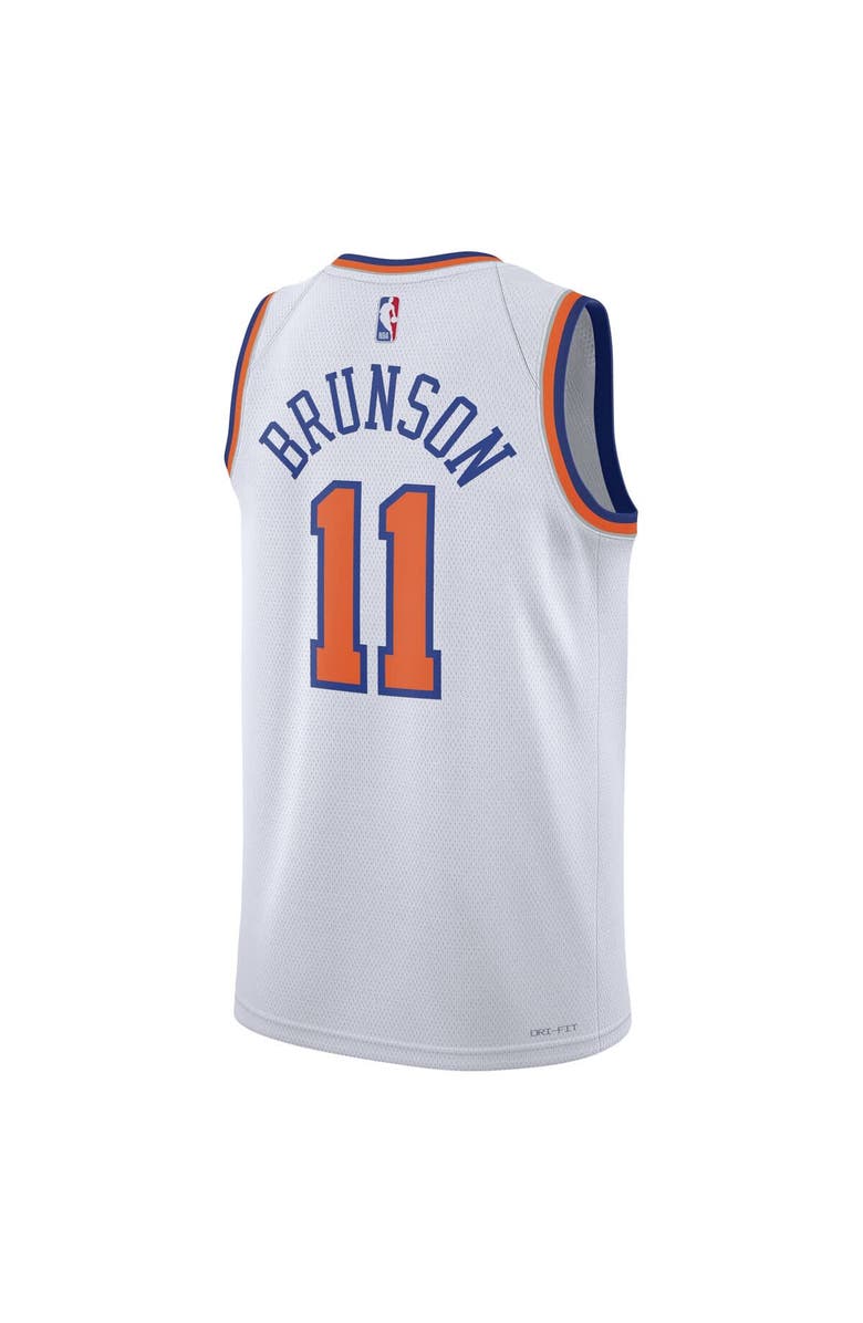 Nike Unisex Nike Jalen Brunson White New York Knicks Swingman Jersey - Association Edition, Alternate, color, White