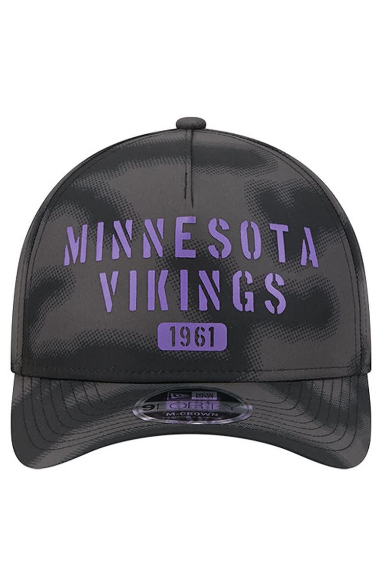 New Era Men
s New Era Gray Minnesota Vikings Halftone Camo 9FORTY Hat, Alternate, color, Gray