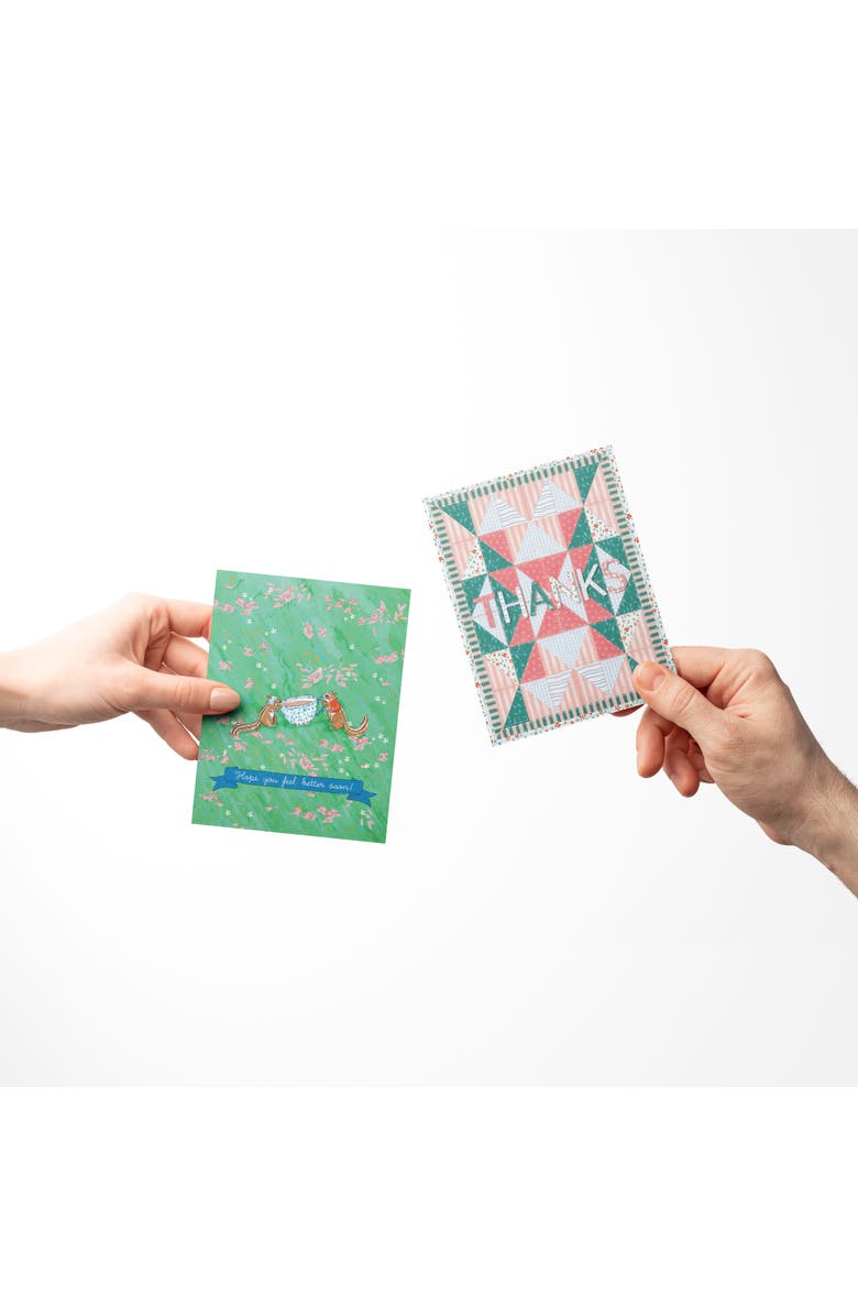 Ramus & Co Sympathy Greeting Card Pack Sets (3 ct, Assorted) Feel Better Chipmunks Tea, Thanks Quilt, Loads Of Thanks, Alternate, color, Multi-Pack