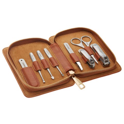 Nitro 8 Piece Surgical Steel Groom Kit - Carbon Fiber Pattern Case