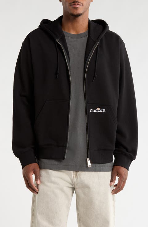 Embroidered Logo ZIp Hoodie