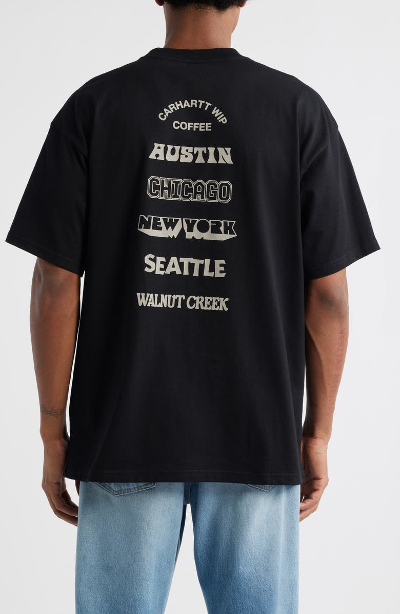 Carhartt Work In Progress Cafe Graphic T-Shirt, Alternate, color,