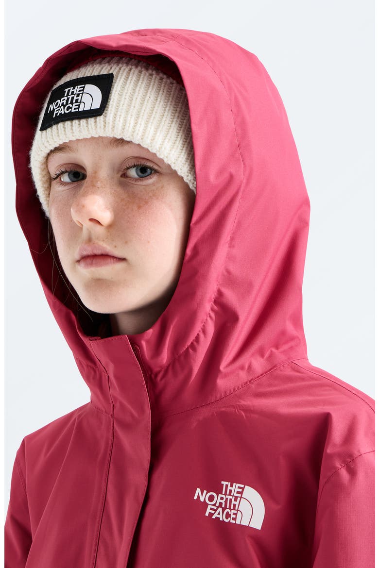 Kids' Antora Hooded Waterproof Rain Jacket, Alternate, color, FERMENTED CLAY/ PRIMROSE