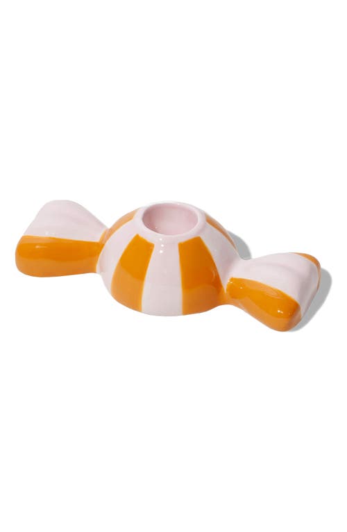 Doiy Funfair Hard Candy Candleholder In Orange