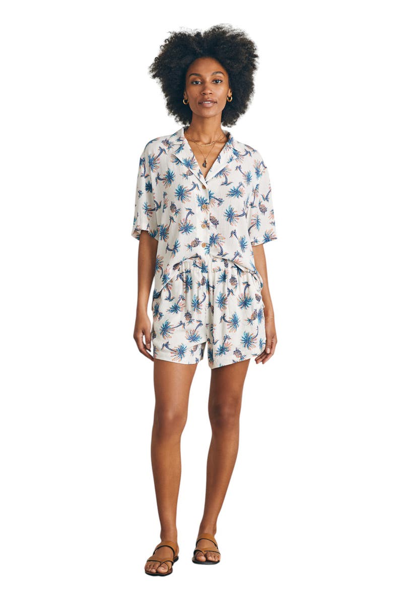 Faherty Cabana Pull-On Shorts, Alternate, color,