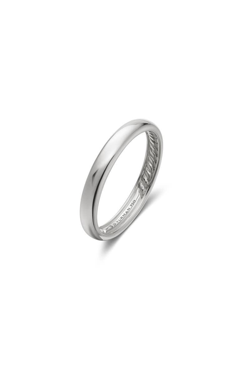 David Yurman Classic Band in 18K Gold, Alternate, color, White Gold