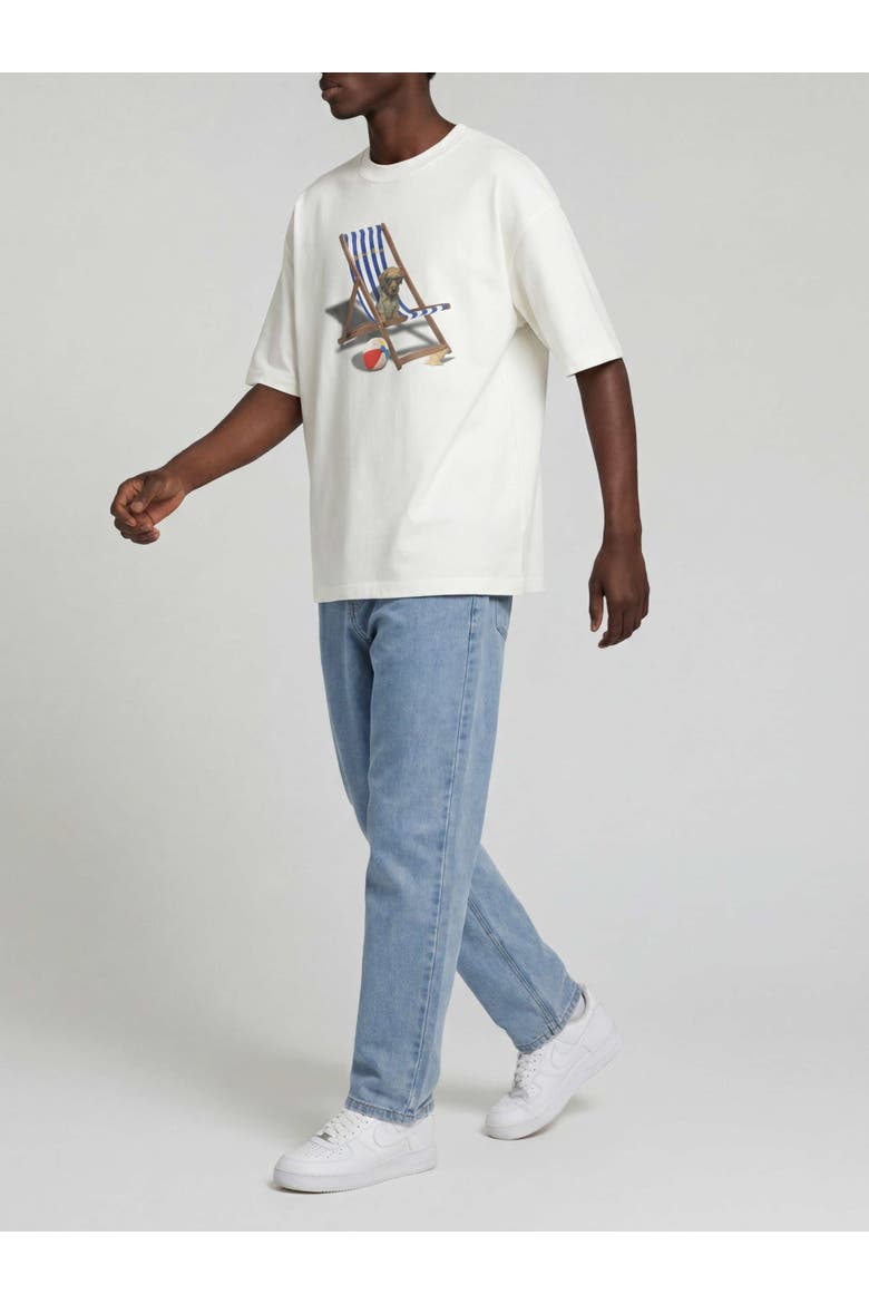 Huntley On Vacation Short Sleeve T-Shirt, Alternate, color, Off-white