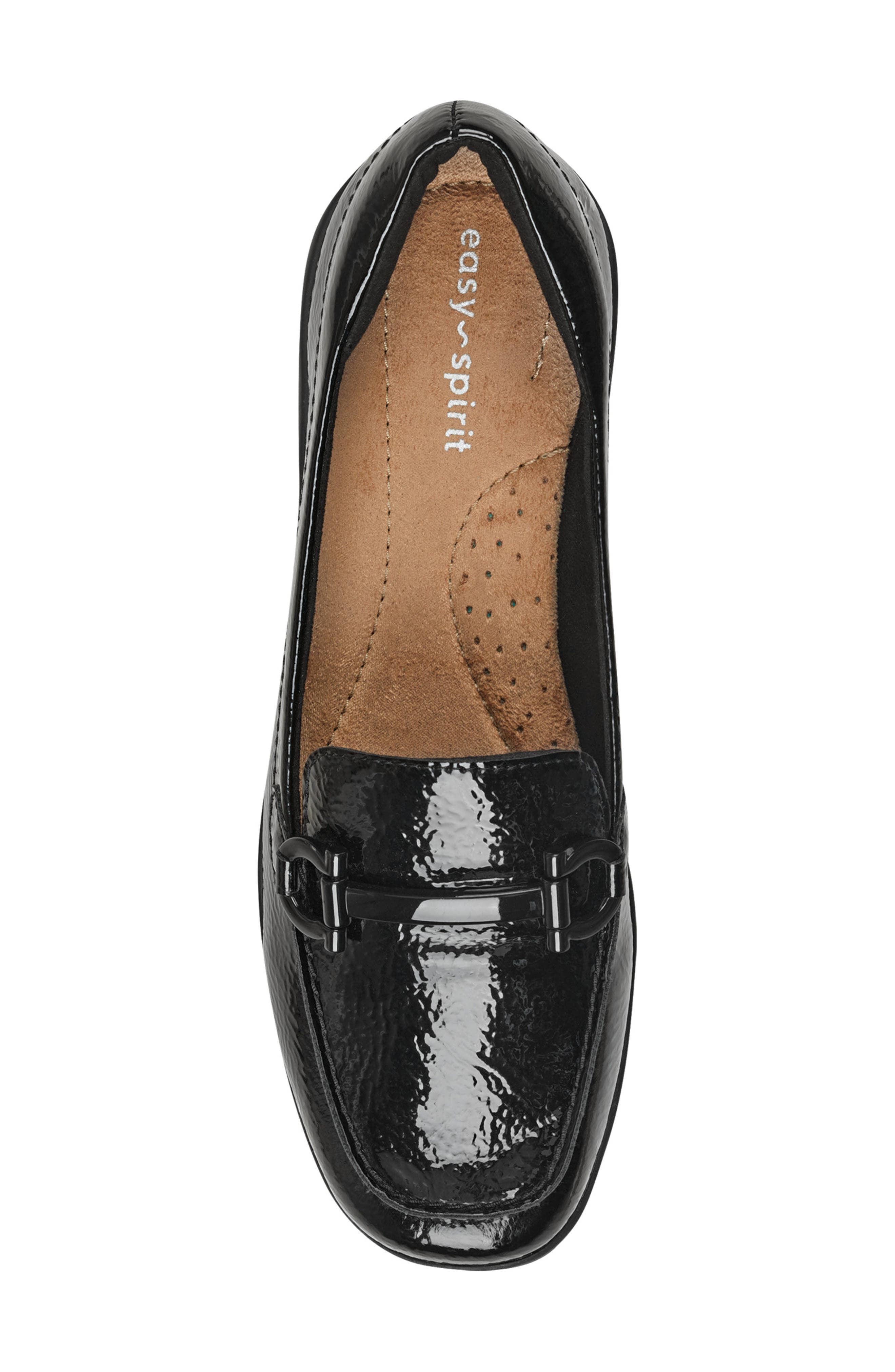 Easy Spirit Andra Bit Loafer, Alternate, color, Black Patent