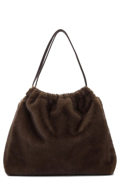 Faux Fur Shoulder Bag