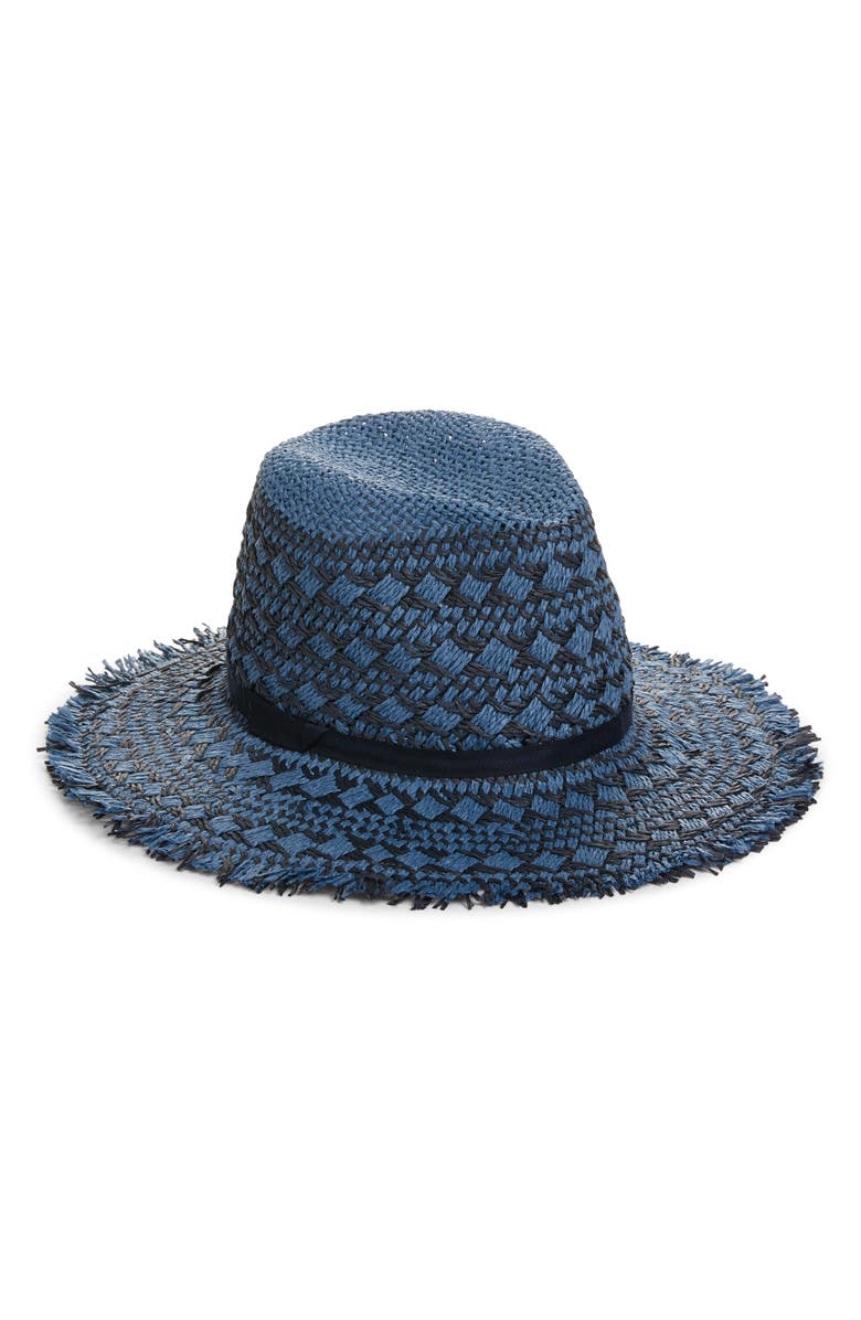 Treasure & Bond Frayed Pattern Panama Hat, Main, color,