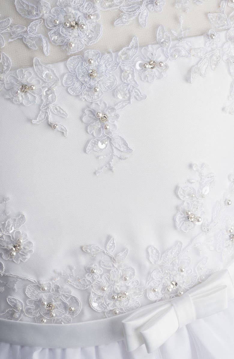 Lauren Marie Beaded Lace Bodice First Communion Dress, Alternate, color, 