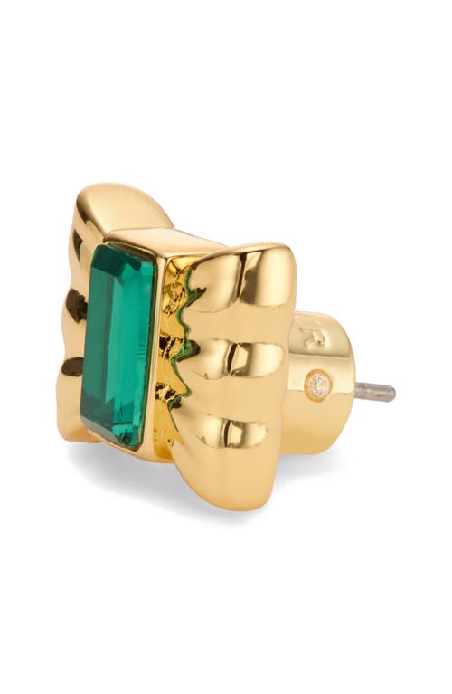 Kurt Geiger London Bow Crystal Stud Earrings In Gold