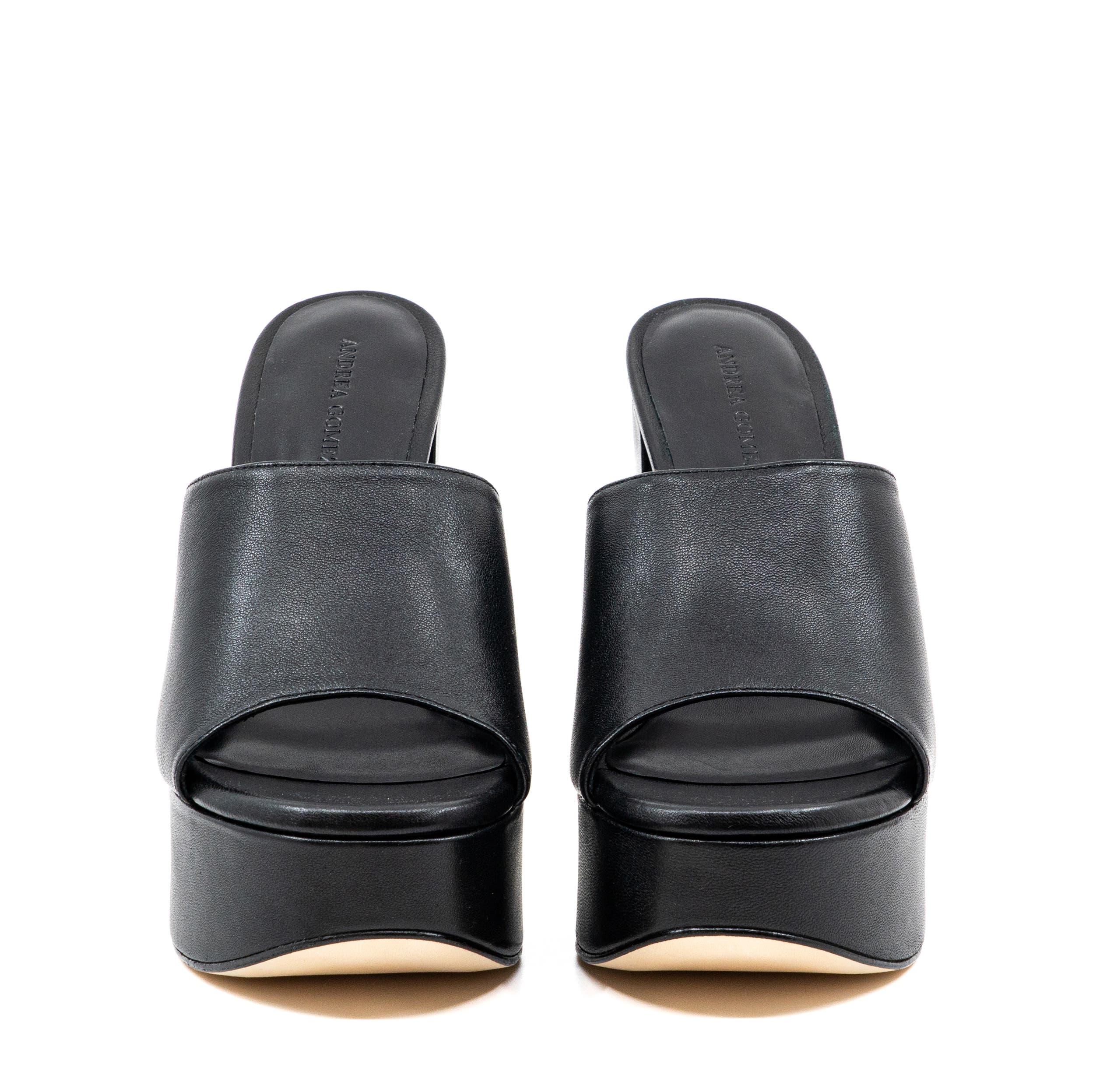 Andrea Gomez Fabiola Leather Platform, Alternate, color, Black