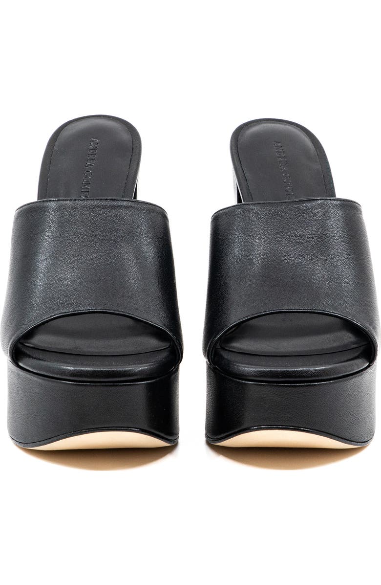 Andrea Gomez Fabiola Leather Platform, Alternate, color, Black