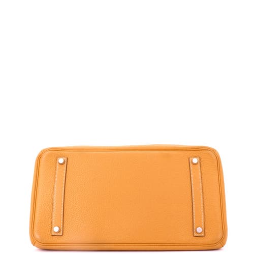 Pre-owned Hermes Hermes Birkin Handbag Yellow Togo With Palladium Hardware 35