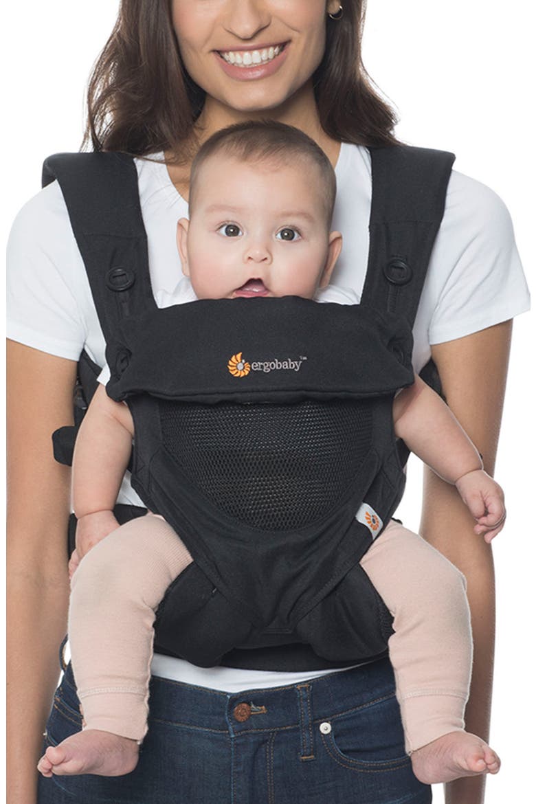 Four Position 360 - Cool Air Baby Carrier, Alternate, color, ONYX BLACK