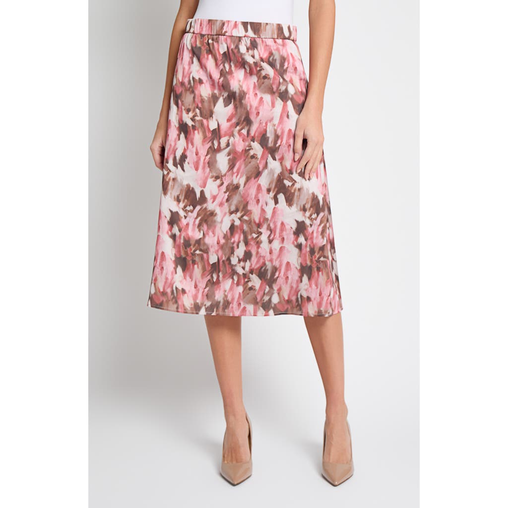 Misook Printed A Line Skirt