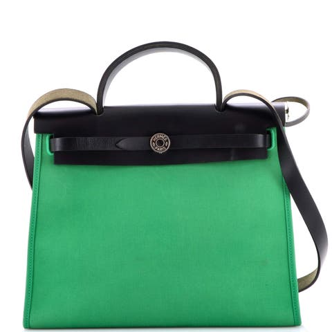 Herbag Zip Leather and Toile 31