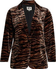 Anne Klein One-Button Notched Collar Blazer
