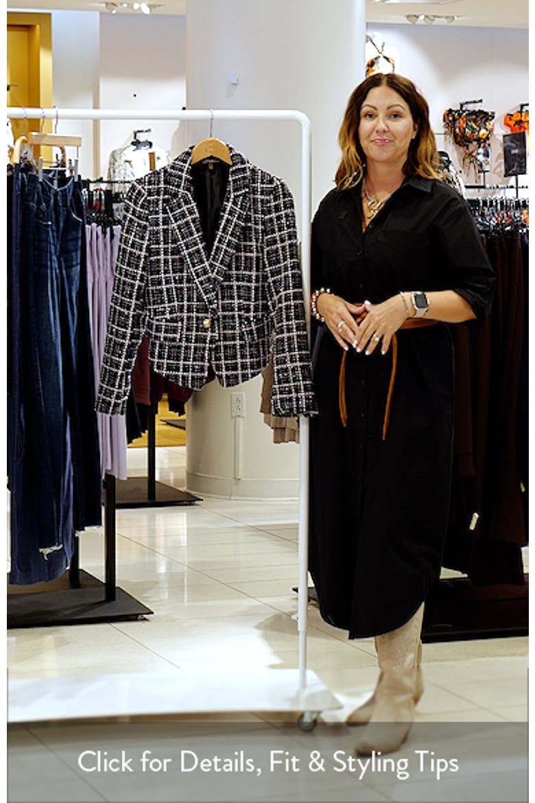 Bouclé Crop Blazer video