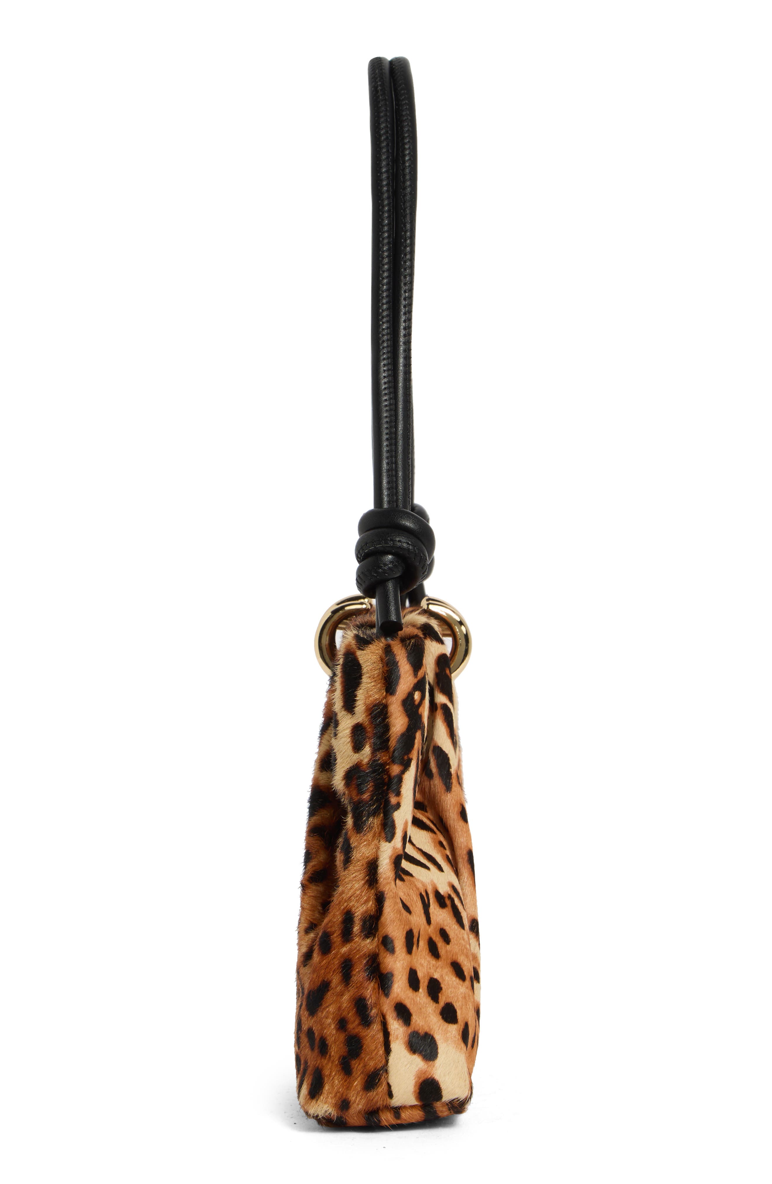 Ravel Genuine Calf Hair Shoulder Bag, Alternate, color, LEOPARD