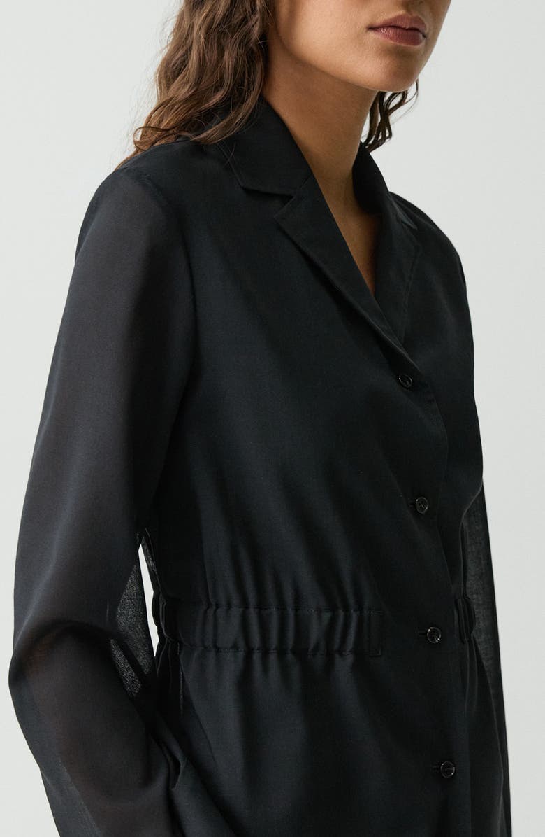 Theory Cinched Waist Wool Blend Jacket, Alternate, color, 