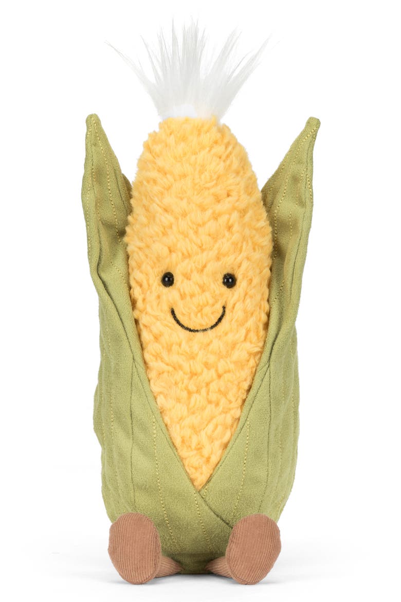 Amuseables Sweetcorn 5-Inch Plushie, Main, color, MULTI