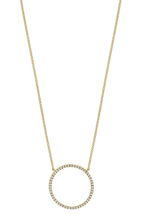 Circle of Life 18K Yellow Gold Diamond Pendant Necklace