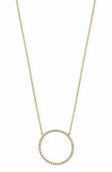 Circle of Life 18K Yellow Gold Diamond Pendant Necklace