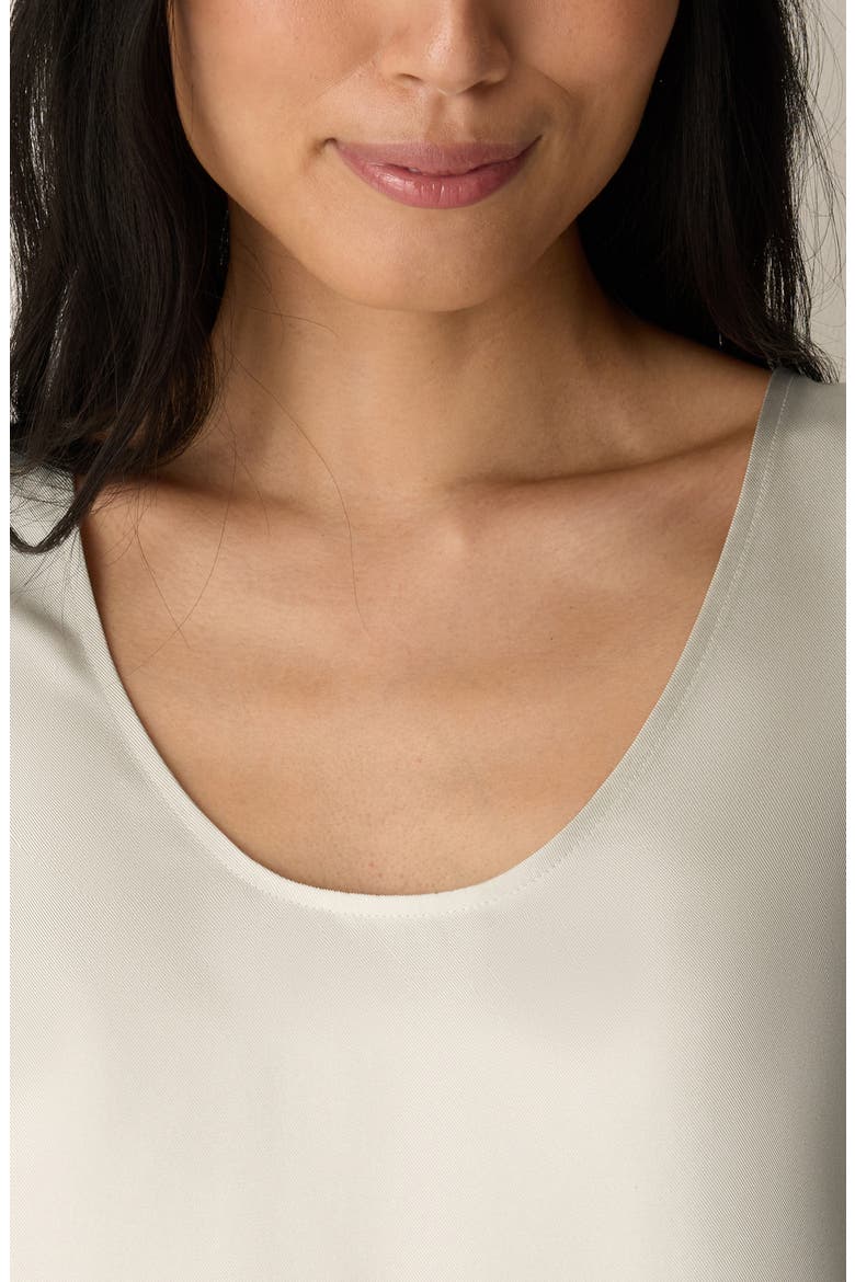 Scoop Neck Silk Tank, Alternate, color, PALE STRIPE