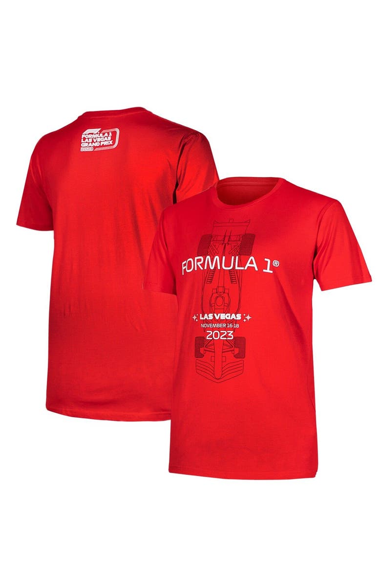 Insomniac Unisex Red Formula 1 Las Vegas Grand Prix Race Ready T-Shirt, Main, color, 