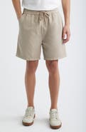 AllSaints Folgate Cotton & Linen Twill Shorts