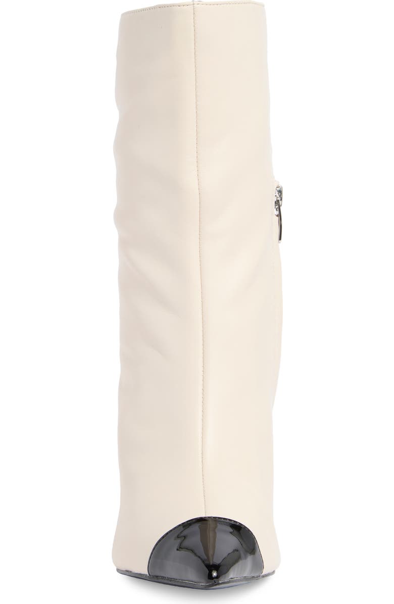 Nine West Winner Pointed Toe Boot, Alternate, color, Chic Cream/ Nero