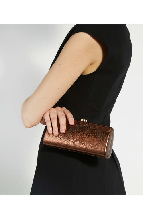 Dune London Belinda Frame Clutch In Brown