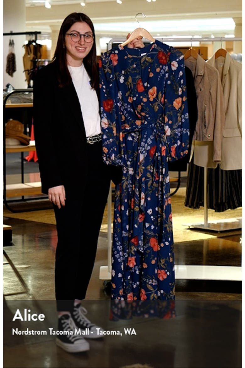 Floral Long Sleeve Maxi Dress video