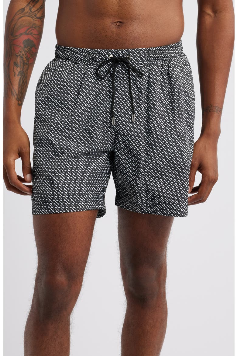 Ciro Swim Trunks, Main, color, BLACK