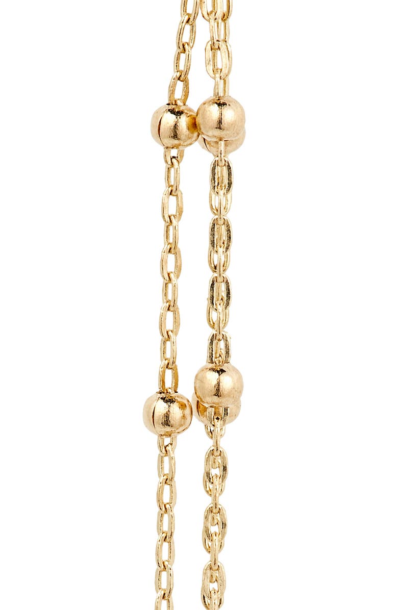 Bony Levy 14K Gold Beaded Fringe Drop Earrings, Alternate, color, 