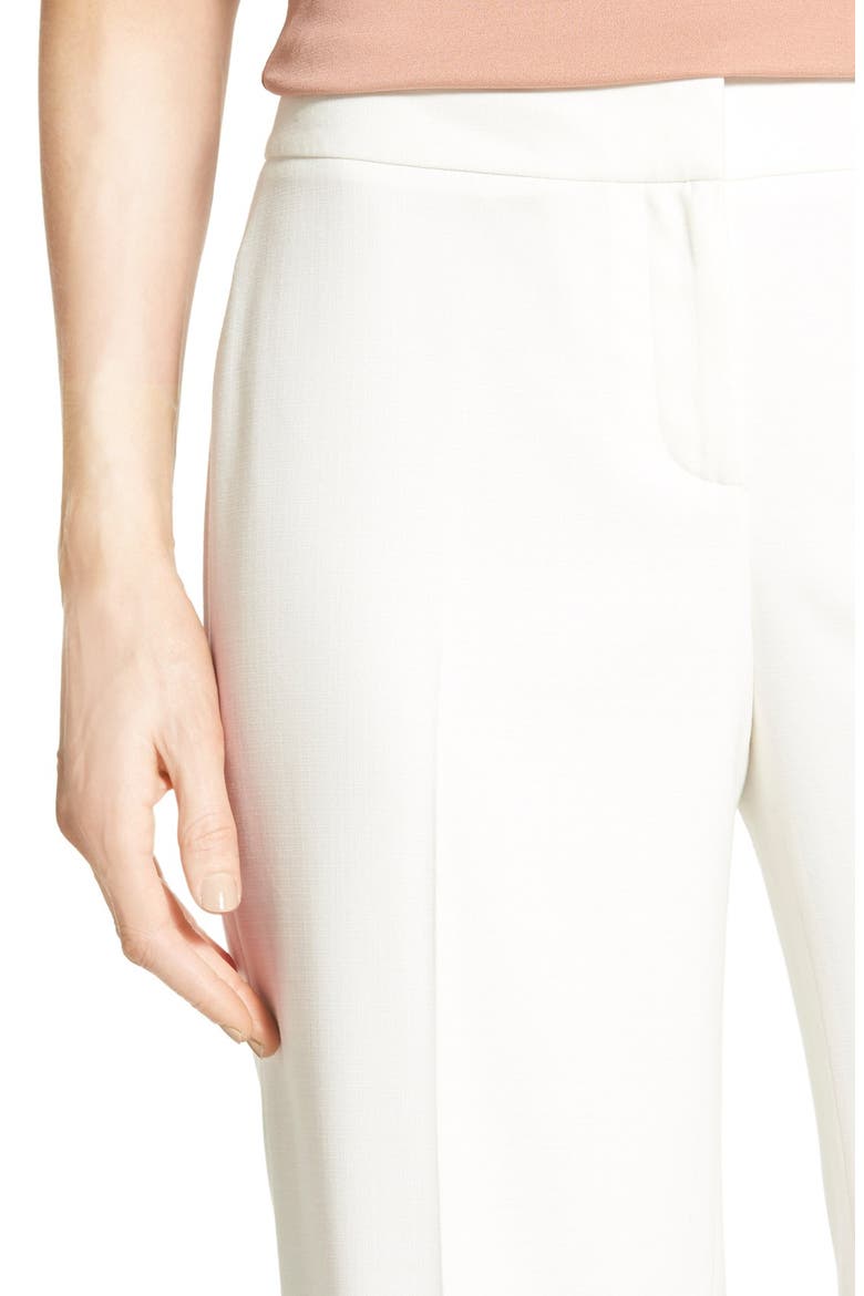 'Papyrus Weave' Wide Leg Trousers, Alternate, color, IVORY CLOUD