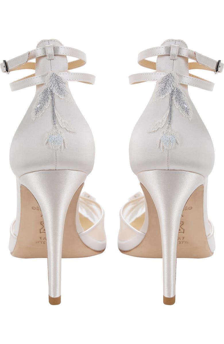 Bella Belle Embroidered Ankle Strap Pump, Alternate, color,