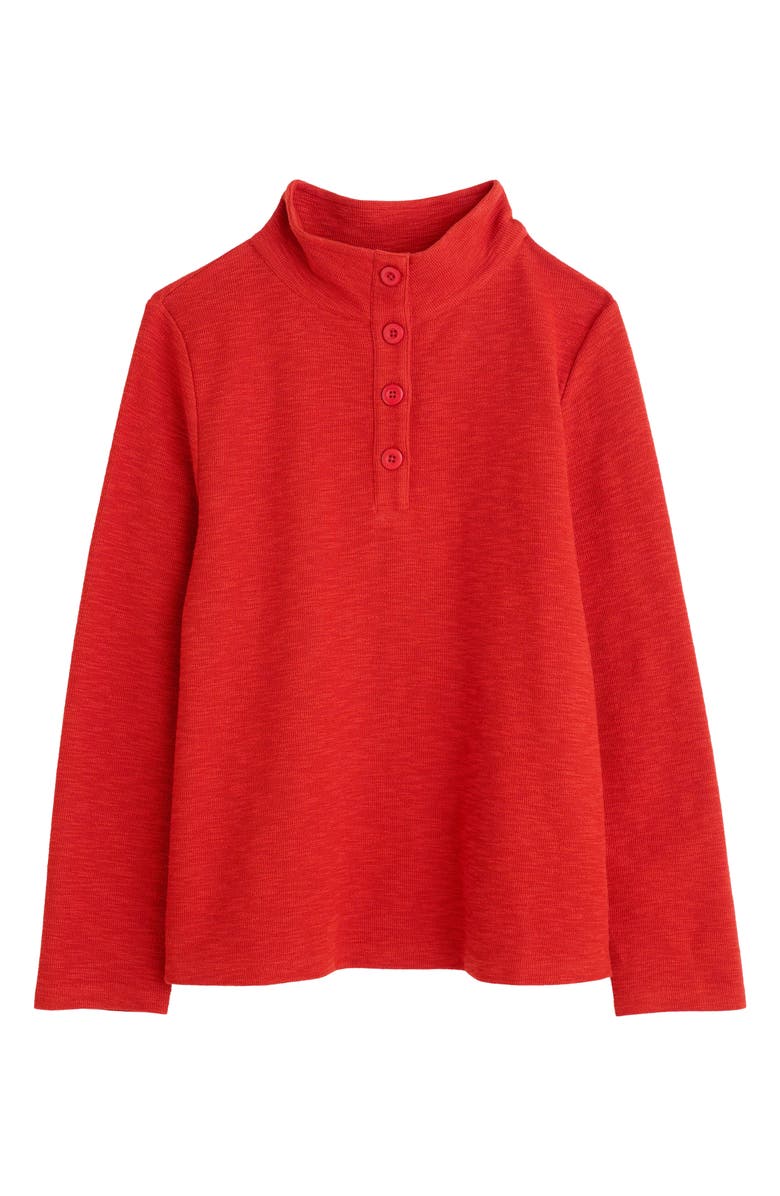 Seasalt Cornwall Last Boat Organic Cotton Henley Sweatshirt, Alternate, color, Dark Cinnamon