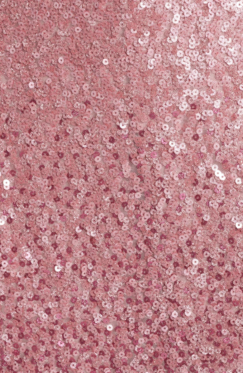 LoveShackFancy Stasia Sequin Ombré Strapless Dress, Alternate, color, 